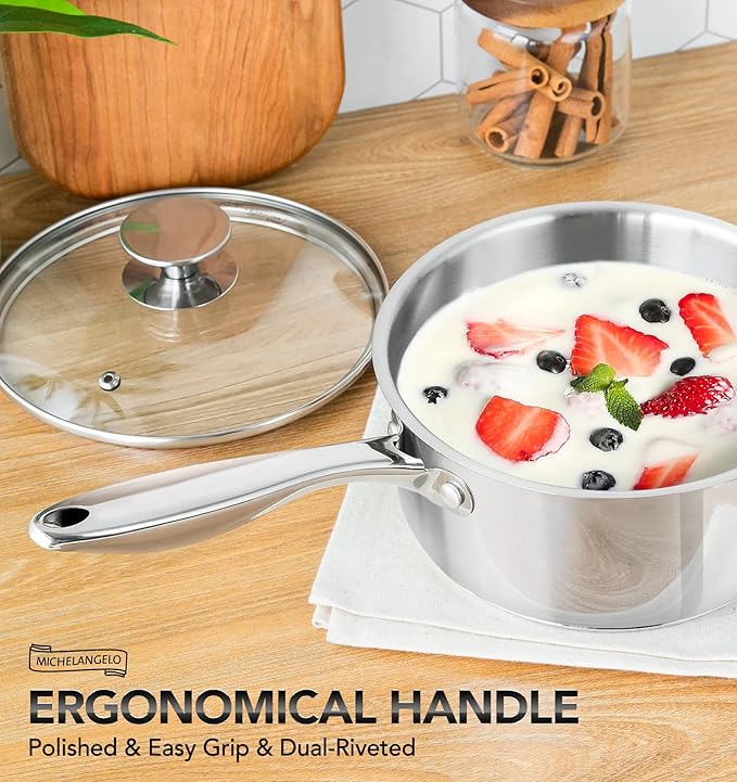 MICHELANGELO 1.5 Quart Saucepan - Image 5