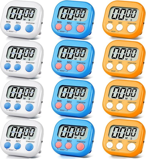 12 Pack Digital Kitchen Timer Magnetic Digital Timer by Unknown