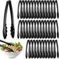 Tessco for you 50 Pcs Plastic Tongs for Serving Bulk, 9 Inch Plastic Disposable by Tessco