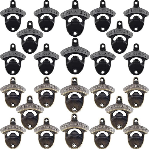 24 PCS Bulk Wall Mounted Bottle Opener by Wallmountedbottleopener