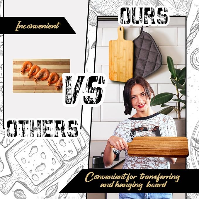 Nuenen 50 Pcs Wood Cutting Board - Image 3