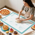 Silicone Baking Mat with 10 Useful Recipes, Non Stick Pastry Mat by Bredominant