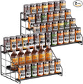 4 Tiered Spice Rack Organizer, 2 Pack Spice Rack Organizer by GIGIFTREE