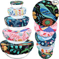5 Pieces Bowl Covers Reusable, 5 Size Elastic Cloth Bowl Covers by Revahope