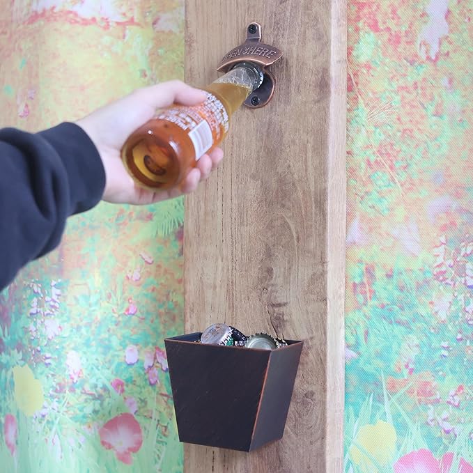 Aged Style Wall Mounted Bottle Opener, Stainless Table Mount Cola Opener - Image 4
