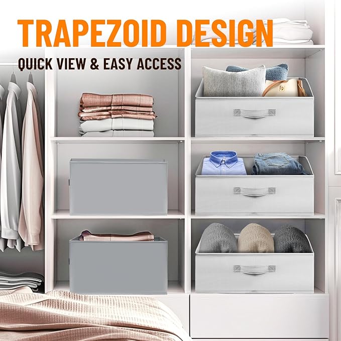Criusia Closet Organizers Bins 6 Pack - Image 4
