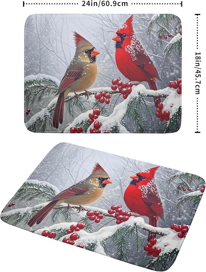 Winter Christmas Dish Drying Mat - Image 2