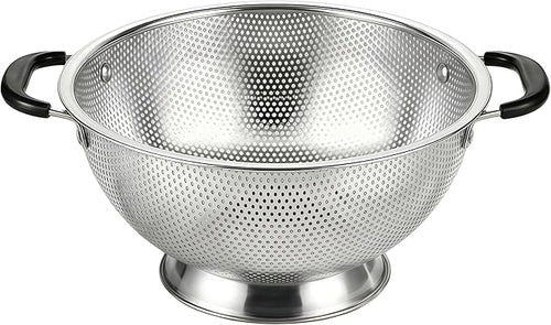 304 Stainless Steel Colander, 3 Quart Micro-Perforated Strainer by JIDSPWLS-USStrore