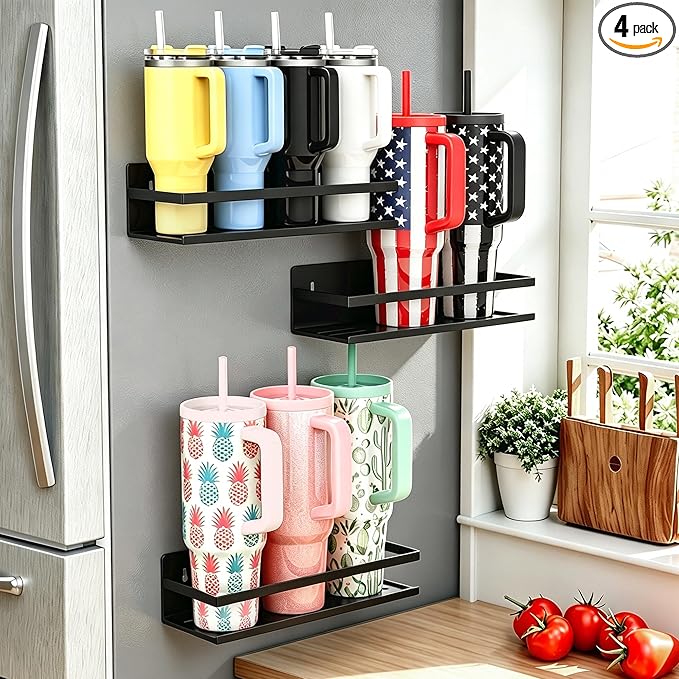 SMRCAD 4 Pack Magnetic Water Bottle Holder by SMRCAD