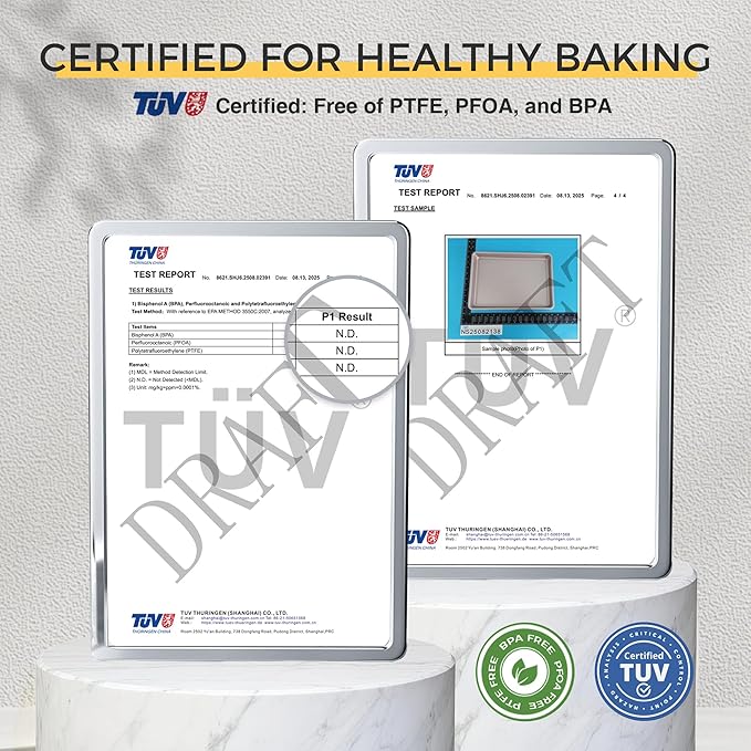 HONGBAKE 3 Pack Nonstick Ceramic Baking Sheet Pan Set - Image 6