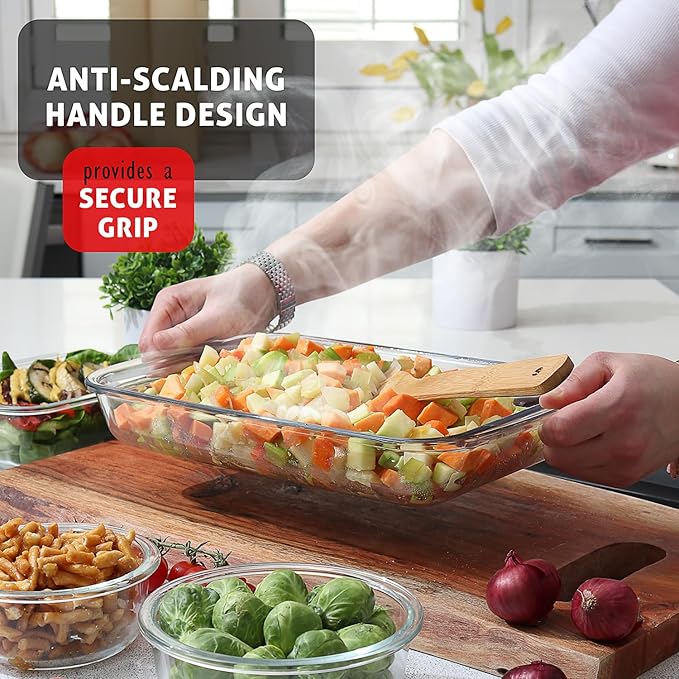 EATEX 16-Piece Deep Glass Casserole Dishes - Image 4