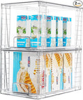 Vtopmart 2Pack Large Stackable Kitchen Pantry Storage Drawers, Acrylic Drawer by Vtopmart