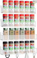 Nieifi Spice Rack Wall Mount, 4 Pack, Screw or Adhesive Installation, Spice by Nieifi