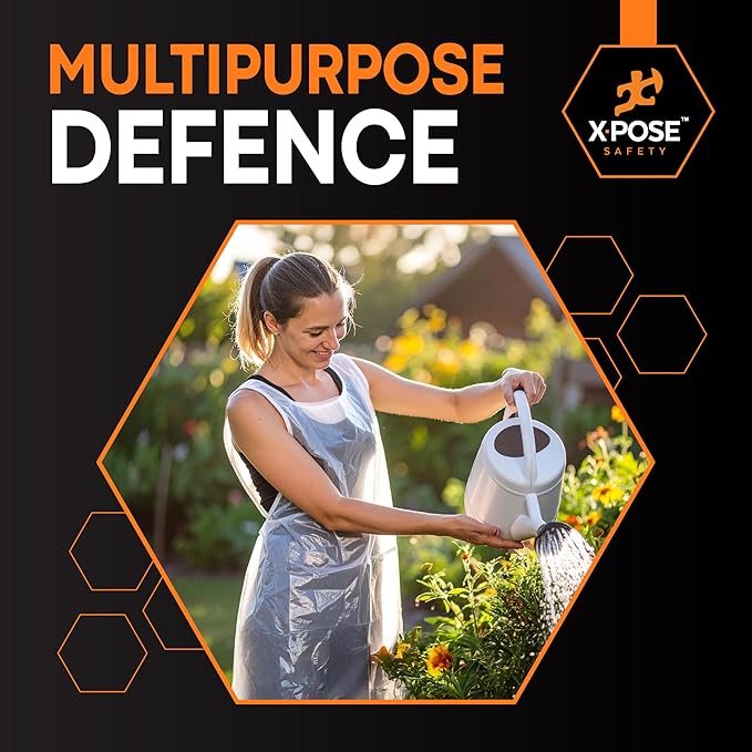 Xpose Safety 300 White Plastic Disposable Aprons - Image 5
