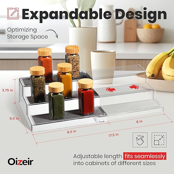 Oizeir Expandable Spice Organizer Rack - Image 2