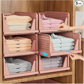 SNSLXH 5 Pack Stackable Closet Organizer Box, Space-Saving Clothes Storage by SNSLXH