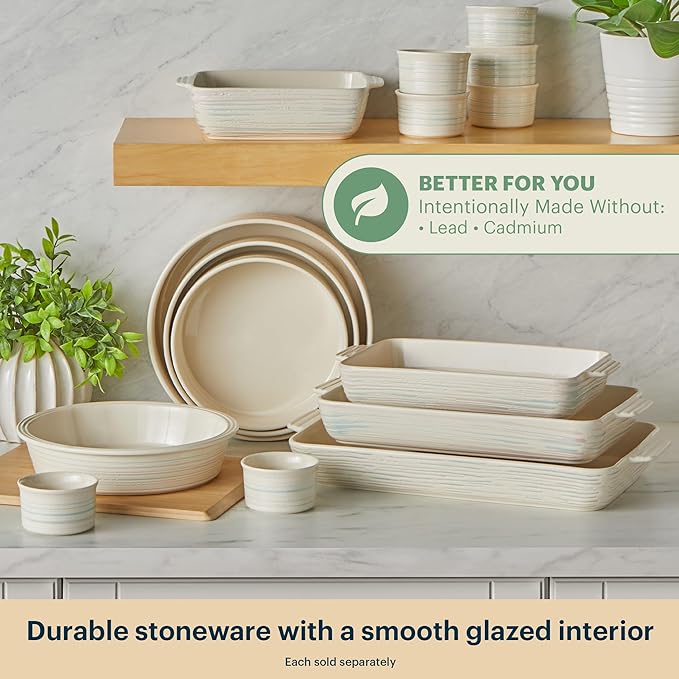 Pyrex 4QT Rectangular Ceramic Baking Dish, Casserole Dish - Image 3