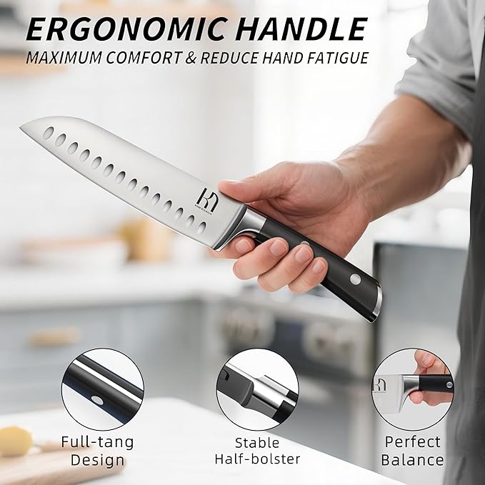 KnifeSaga Premium Knife Set 15 Pcs Quality Kitchen Knife Set - Image 3