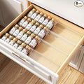 MUDEELA Clear Spice Drawer Organizer, 4 Tier- 2 Set Spice Rack by MUDEELA