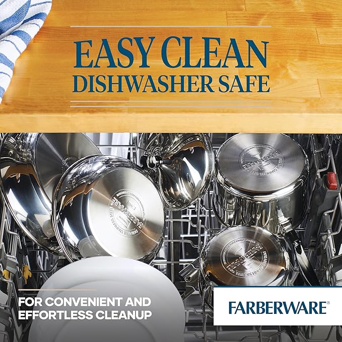 Farberware Classic Stainless Steel Frying Pan Set / Fry Pan Set / Stainless - Image 5