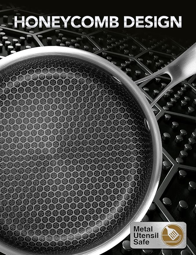 MICHELANGELO 6 Pcs Tri-ply Stainless Steel Pot Set, 2QT & 3QT & 8QT Pot - Image 6