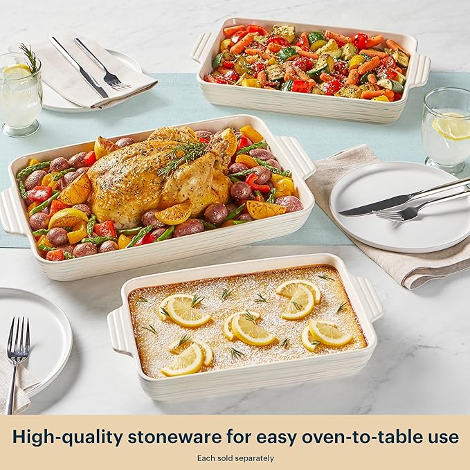 Pyrex 4QT Rectangular Ceramic Baking Dish, Casserole Dish - Image 6