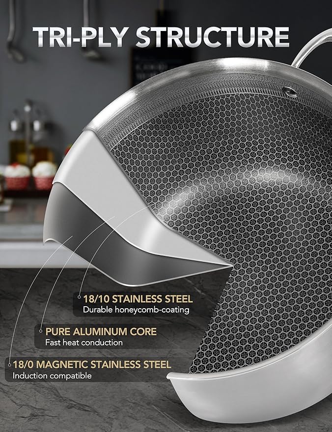 MICHELANGELO Tri-ply Stainless Steel Stock Pot, 8-Quart Stockpot - Image 5