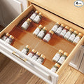 MUDEELA Clear Spice Drawer Organizer, 4 Tier- 2 Set Spice Rack by MUDEELA