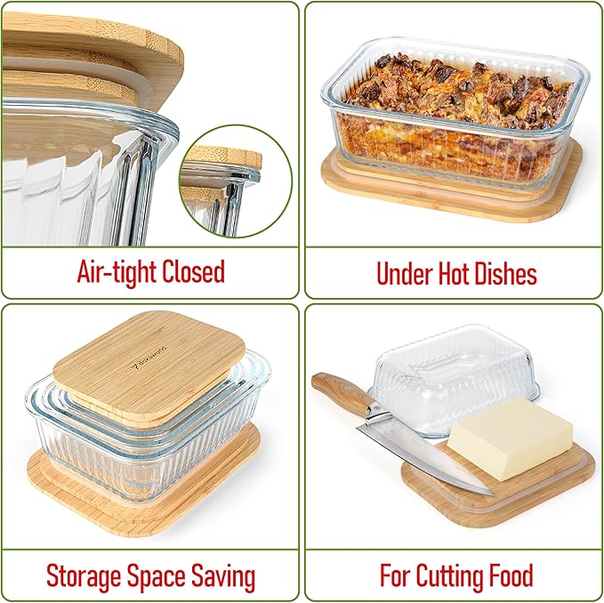 Ribbed Glass Tupperware Set - Image 3