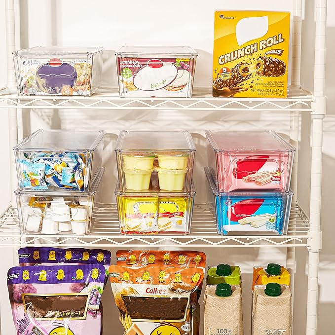 Vtopmart 12pcs Clear Organizers and Storage Bins - Image 7