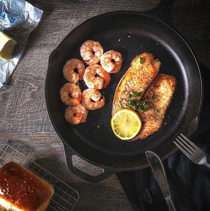 Utopia Kitchen Saute Fry Pan Pre-Seasoned Cast Iron Skillet - Image 7