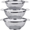 3 Pack 18/8 Stainless Steel Colander Sieves, Mesh Strainer Net Baskets by Tiawudi