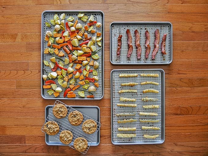 USA Pan Oven Safe Jelly Roll Cooling Rack, Nonstick Stainless Steel - Image 6